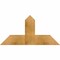 Ekena Millwork Portland Rough Sawn Timber Gable Bracket, Western Red Cedar, 36"W x 18"H x 2"D x 6"F, 12/12 Pitch GBW036X18X0206POR00RWR - alternate 1